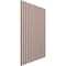 Ekena Millwork 94H x 1/4T Adjustable Wood Slat Wall Panel Kit w/ 3W Slats, Walnut contains 15 Slats SWW60X94X0250WA - alternate 4